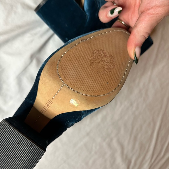 Blue Velvet Vince Camuto booties in great condition. Worn around the house! - Picture 5 of 5